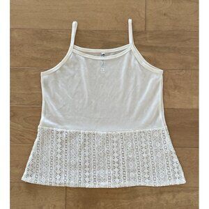 Beautees Cream Tank Top Size XL